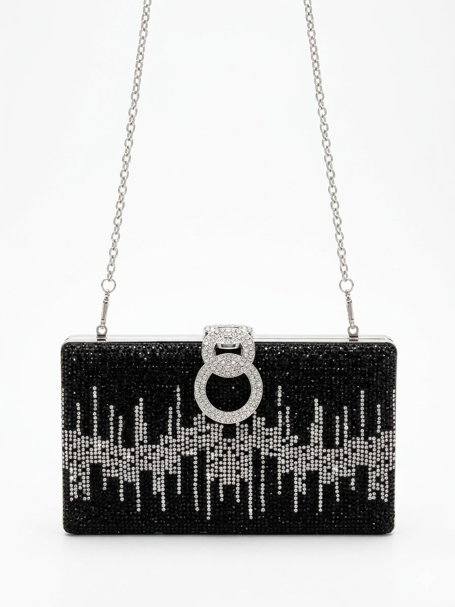 crossbody evening bag Charmingly elegant with a circular lock ZS-9