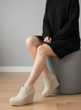 Suede Heel Boot BW-10