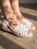 Sandal Flat Leather With Straps SF-57
