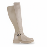 Long Boot Leather And Suede Elegant LB-47