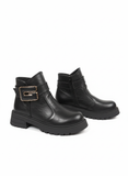 Ankle Boot Flat Leather G-56