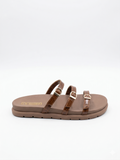 Slipper Flat Leather with Straps - SL-216