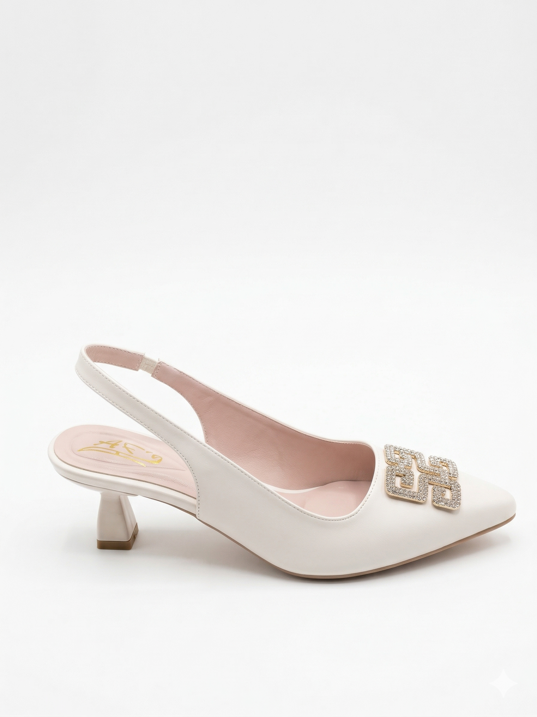 Shoes Mid Heels Leather Easy to Wear F-622