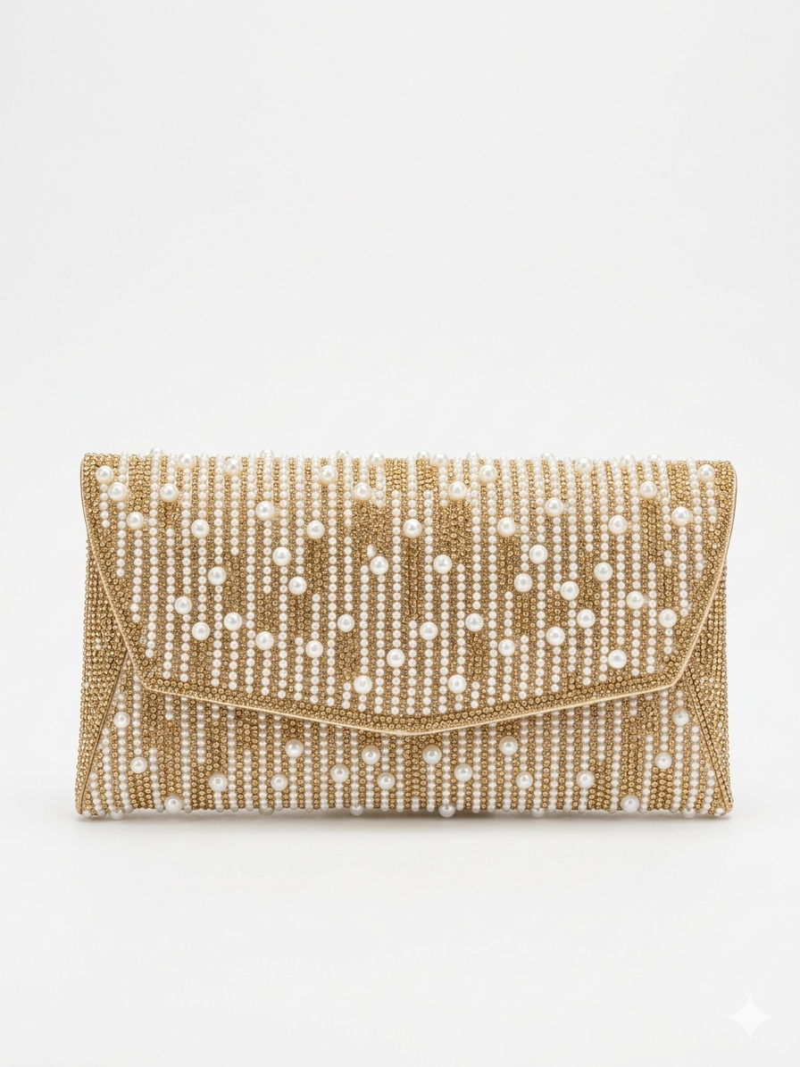 Crossbody evening bag With sparkling stones and beads ZS-7