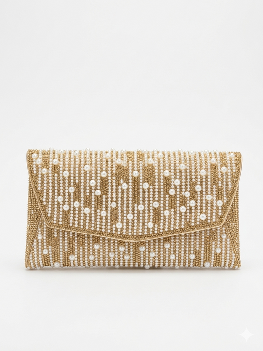 Crossbody evening bag With sparkling stones and beads ZS-7