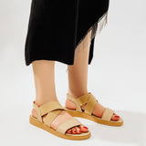 Sandal Flat Leather Elastic SF-44