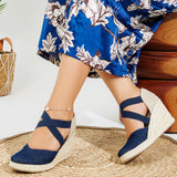 Sandal Wedge Suede With Elastic W-9 -