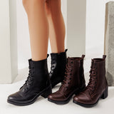 Ankle Boot Leather With Rope E-26