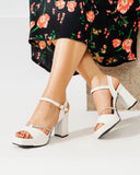 Leather Heel Sandal H-2