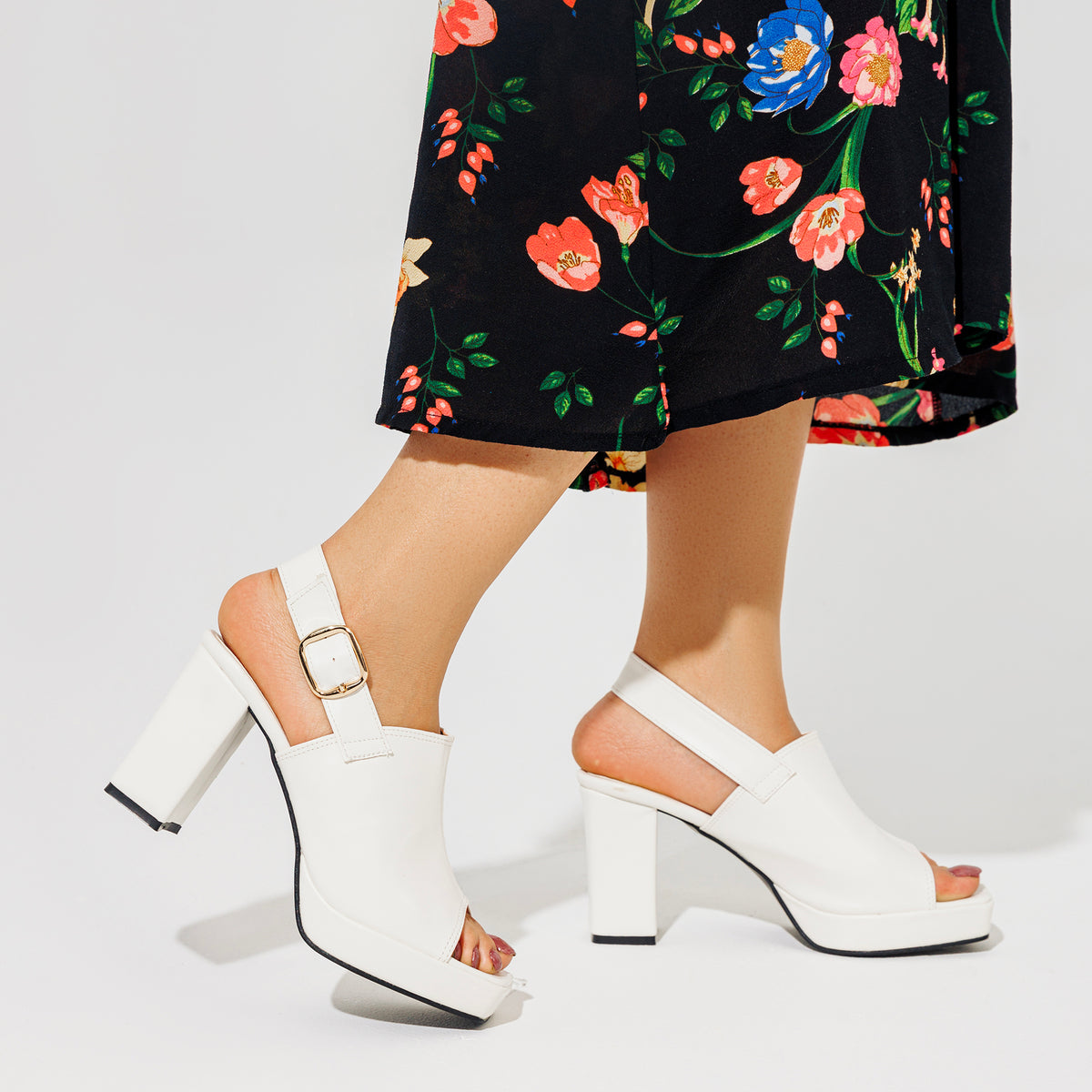 Sandal Heel Leather H-10