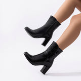 BOOT HEELS LEATHER  -R-3