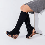 Long Boot Wedge Suede LB-39