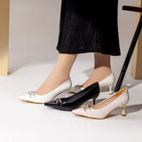 Shoes Heel Leather pointed toe Elegant GZ-11