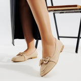 Ballerina Flat Suede With Bow BN-504