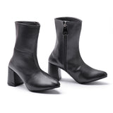 Leather Heel Boot L-100