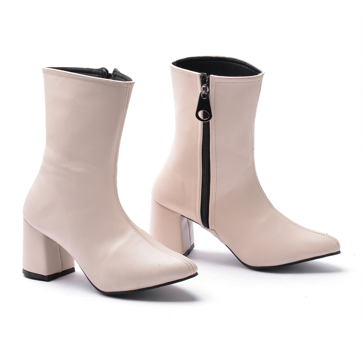 Leather Heel Boot L-100