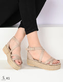 Suede Flat Sandal K-1