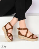 Suede Flat Sandal K-1