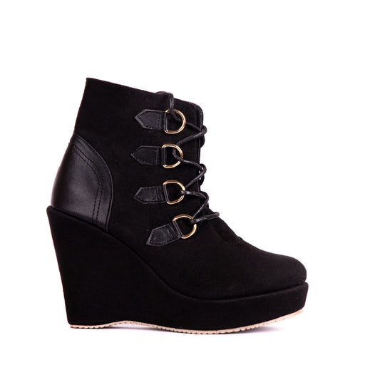 Suede Heel Boot BW-11