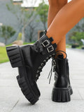 BOOT MID HEELS LEATHE - E-73