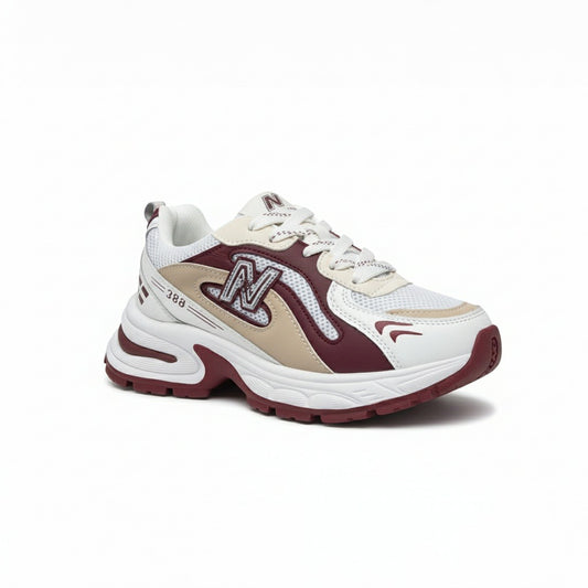 Sneaker Trendy High Heel Leather KO-105