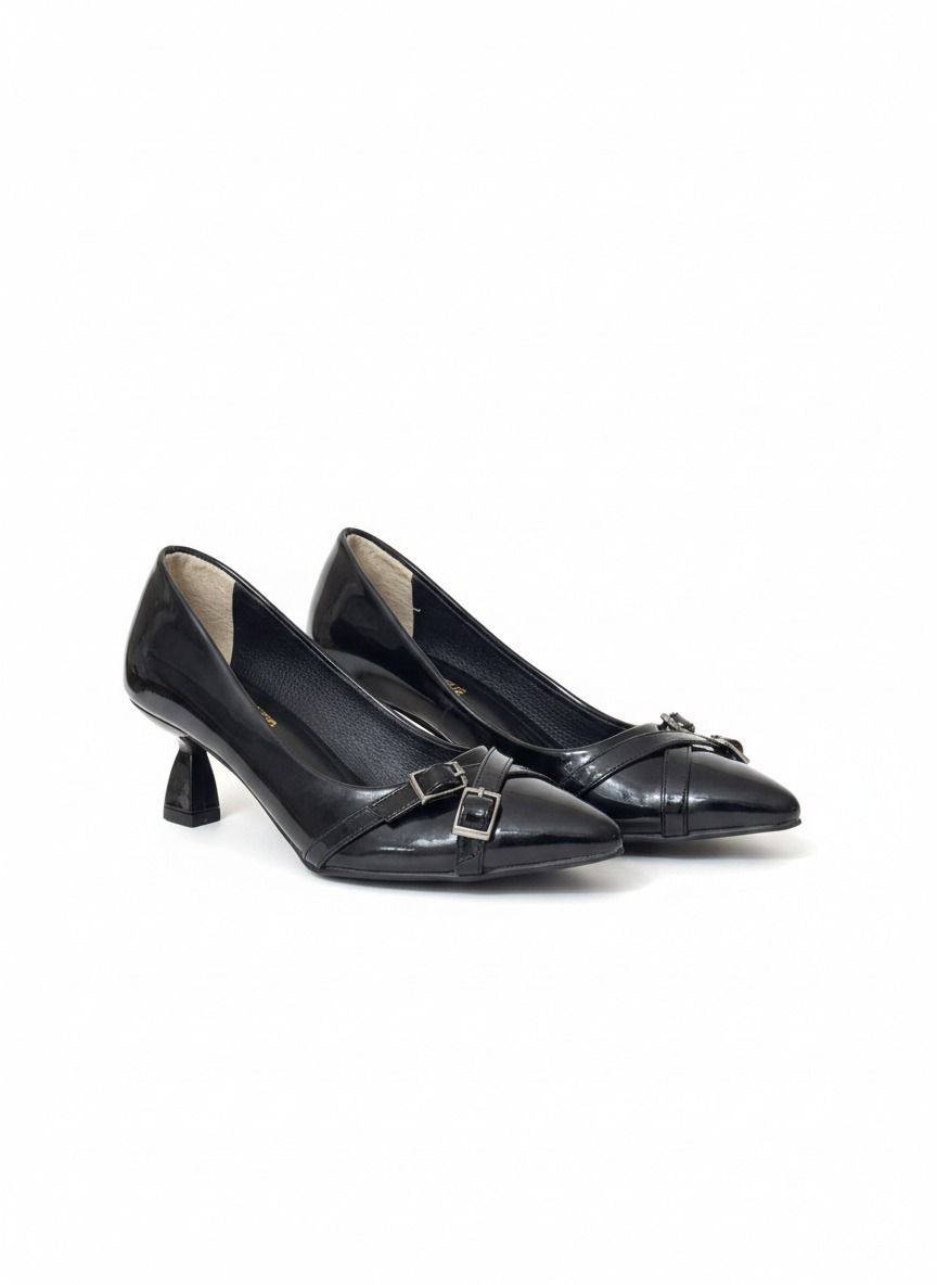 Shoes Heels With Buckle Leather GZ-902