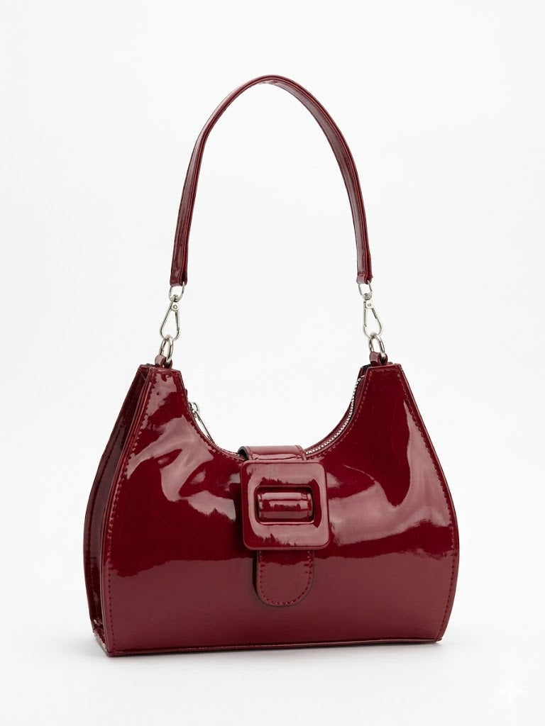 Shoulder Bag Glossy Leather ZC-9