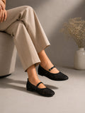 Ballerina flat Leather Tulle BF-810