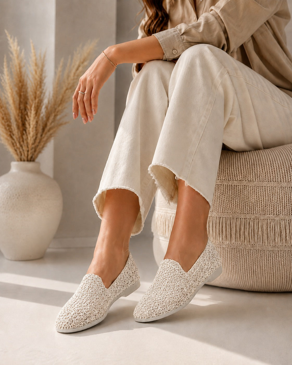 Ballerina flats fabric Easy to wear  BN-522