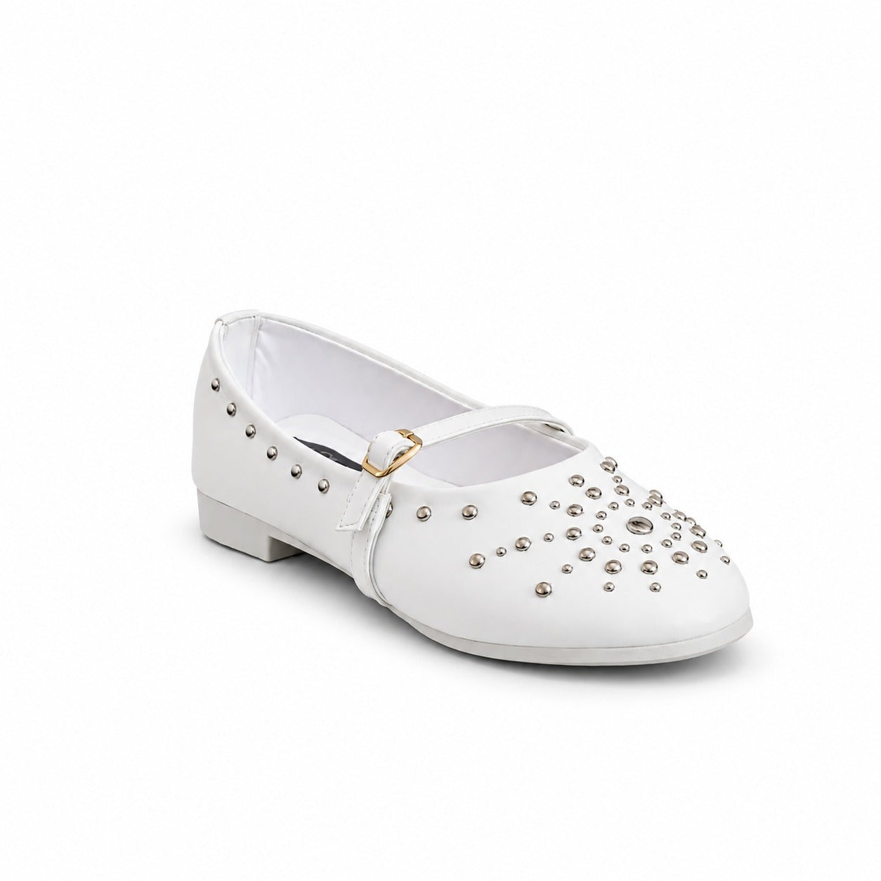 Ballerina Leather Emroided With Buckle BF-817