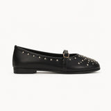 Ballerina Leather Emroided With Buckle BF-817