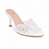 Slipper Heeled Dentelle Easy To Wear X-18