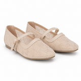 Ballerina Mesh With Leather Emroided With Buckle BF-818