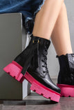 Ankle Boot Leather With Acceerosies E-99