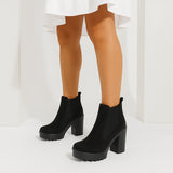 BOOT HEELS SUEDE - R-13