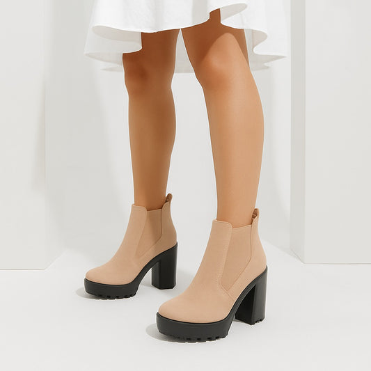 BOOT HEELS SUEDE - R-13