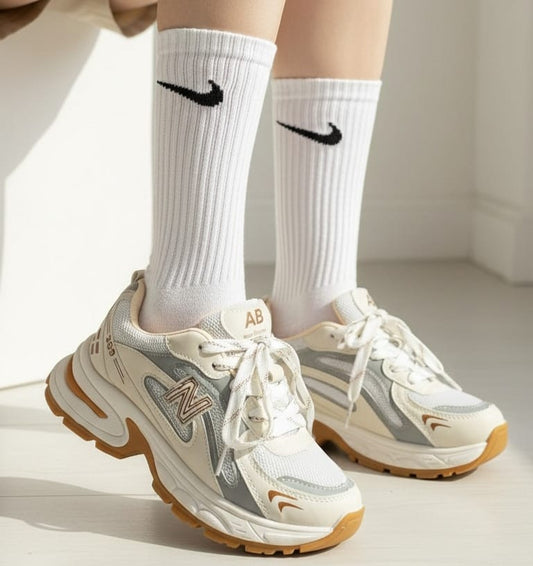 Sneaker Trendy High Heel Leather KO-105