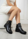 Ankle Boot Leather With Accesories G-54