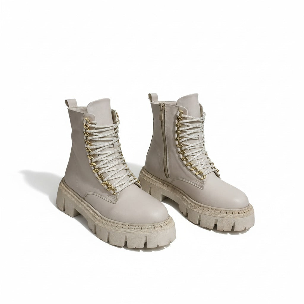 Ankle Boot Leather With Rope E-101