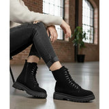 Ankle Boot Leather With Rope E-101