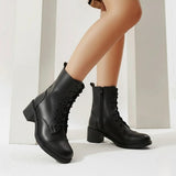 Ankle Boot Leather With Rope E-26