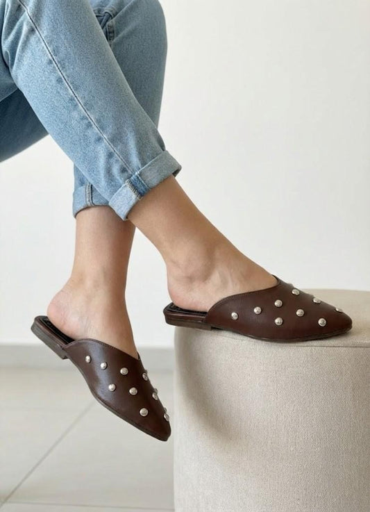 Mules Leather Elegant SB-700