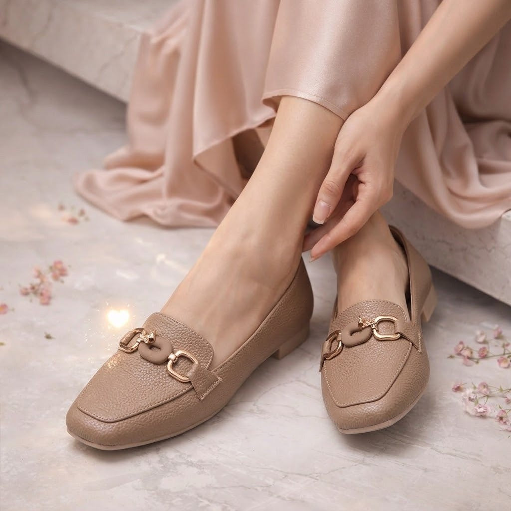 Ballerinas Flat Leather With the Butterfly - BN-507