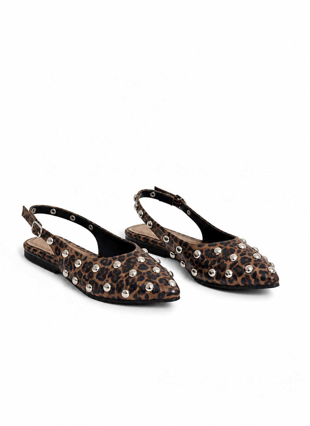 Mules Flat Leather Glossy With Buckle BF-805