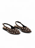 Mules Flat Leather Glossy With Buckle BF-805