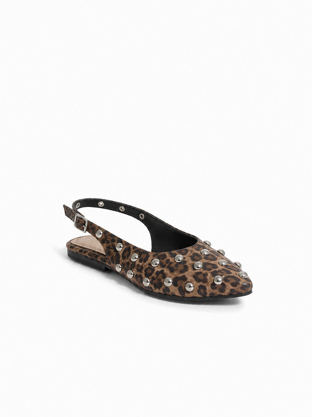 Mules Flat Leather Glossy With Buckle BF-805