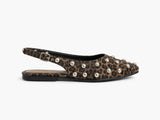 Mules Flat Leather Glossy With Buckle BF-805