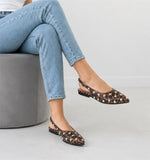 Mules Flat Leather Glossy With Buckle BF-805