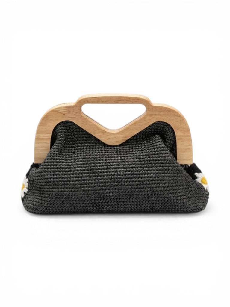 Handbag Wood And Fabric ZS-14