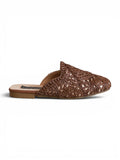 Mules Flat Burlap Elegant SB-705